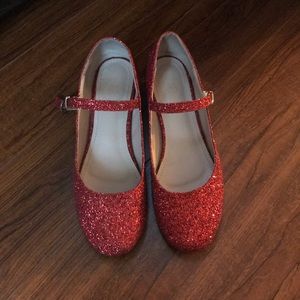 Ruby Red Glitter Shoes